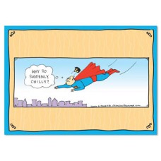 TREE FREE GREETING CARD SUPERMAN TOUPEE